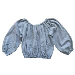 Alice + Ames Blue Muslin Top Size 10